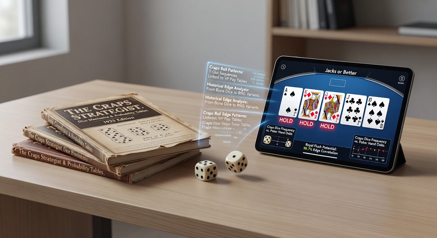 Vintage casino publications detailing craps probability tables and early strategy notes