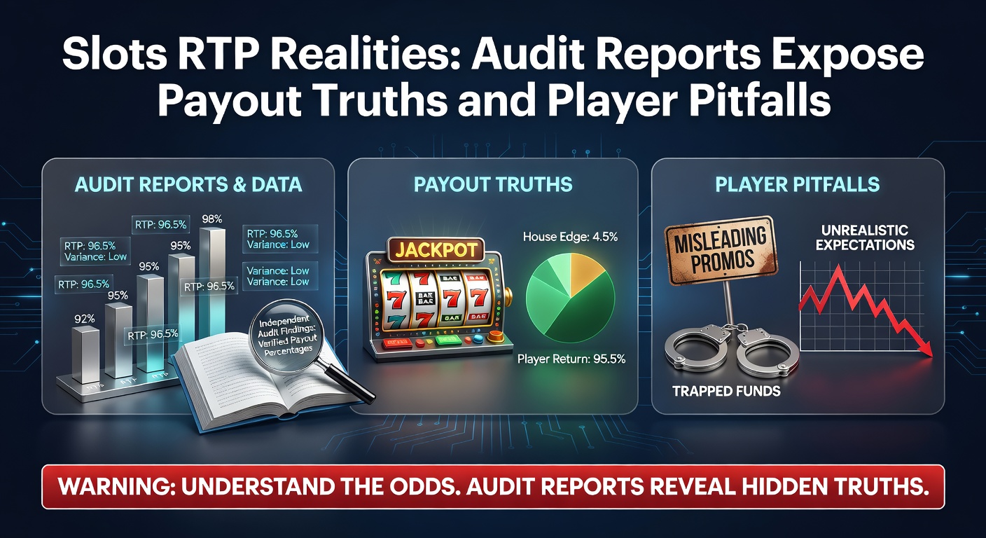 Digital slot reels spinning under scrutiny from audit reports, highlighting RTP calculations and payout mechanisms
